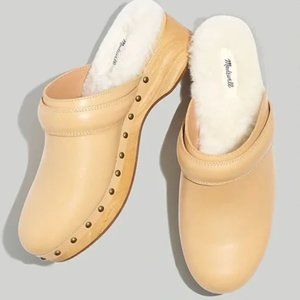 Cozy MADEWELL The Cecily Clog in Shearling Sz 10